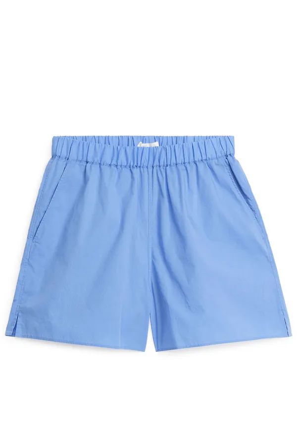 Poplin Shorts - Blue