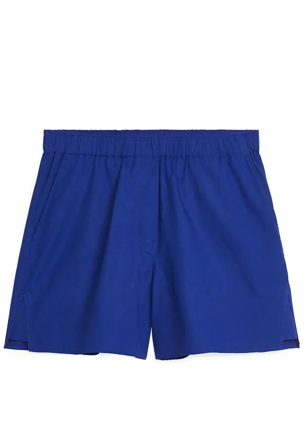 Poplin Shorts - Blue