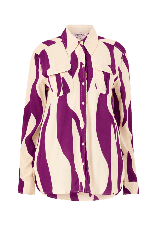 Poppy Field the label - Blus Jacenta Shirt - Lila