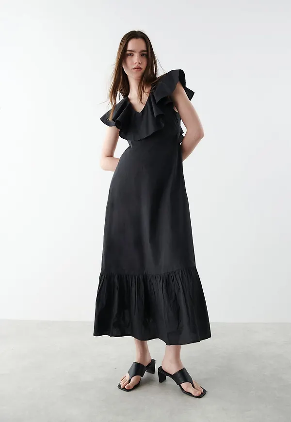Portia ruffle dress