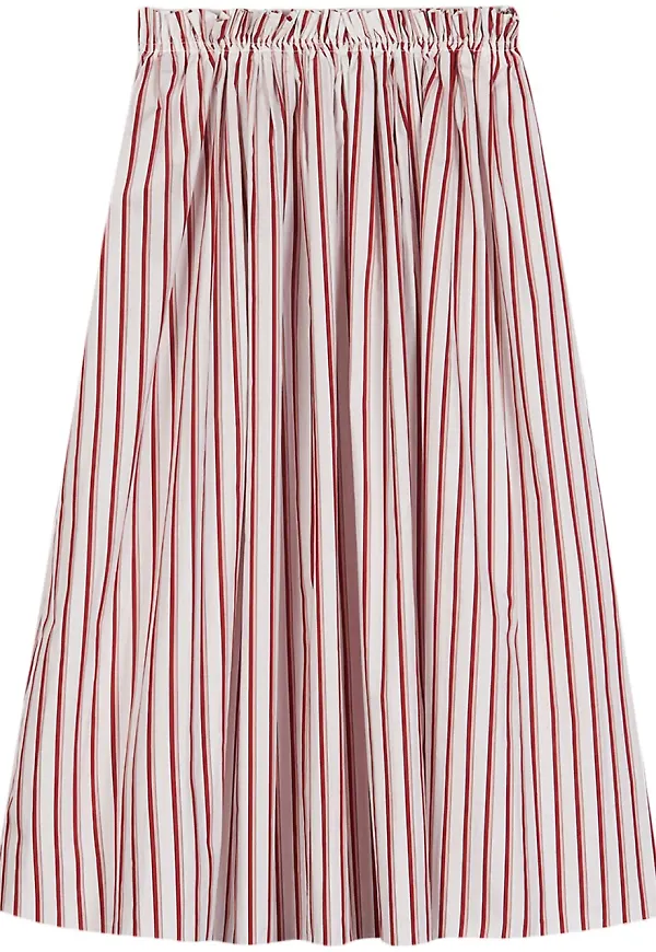 Ports 1961 randig kjol - Vit