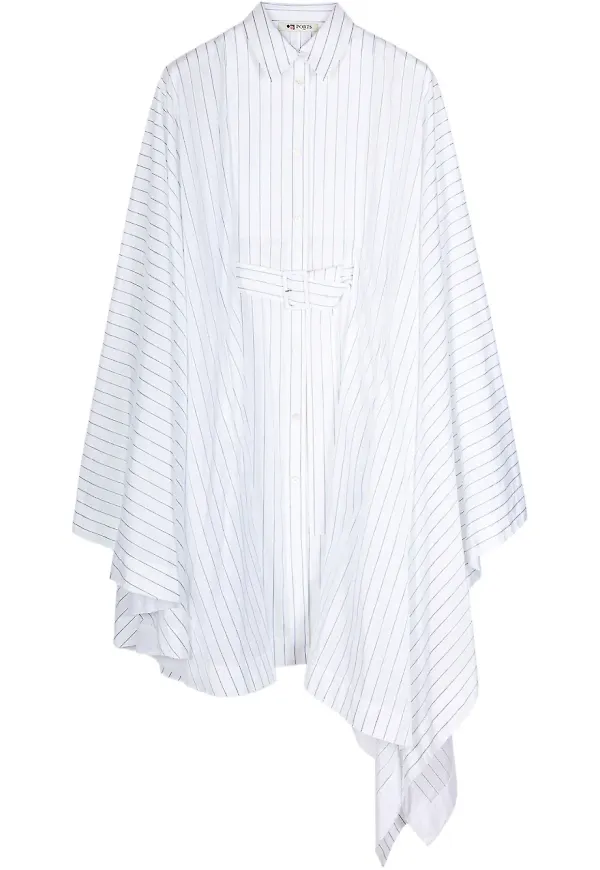 Ports 1961 randig skjortklänning - Vit – Farfetch