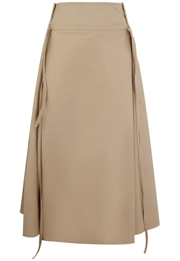 Ports 1961 Stylish Ribbon midikjol - Neutral
