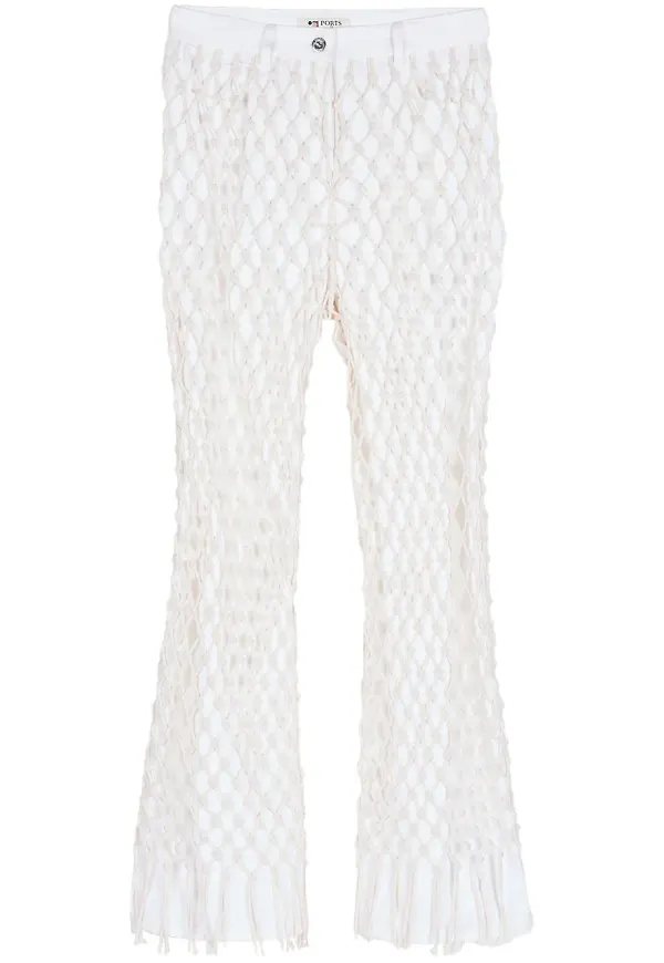 Ports 1961 Weaving Inspied jeans - Vit