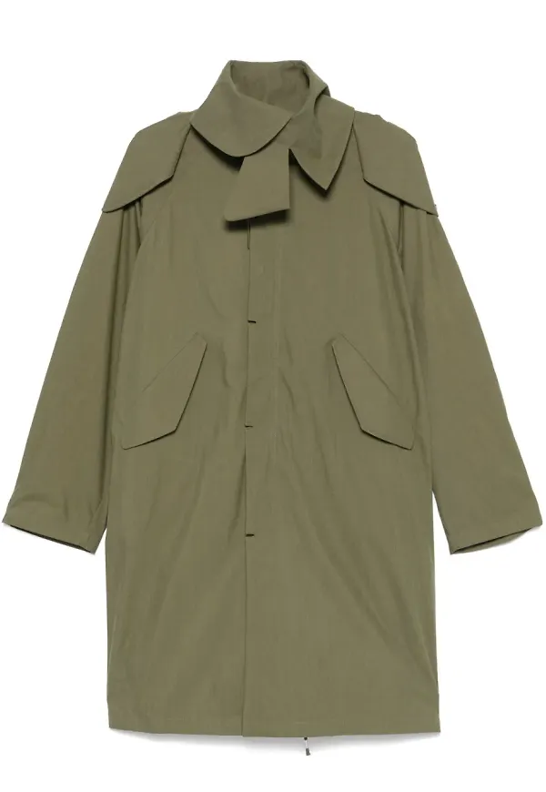 Post Archive Faction parkas med huva - Grön