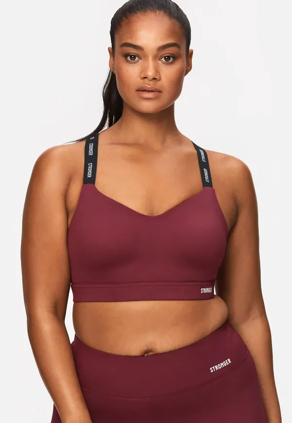 Power Sports Bra Zinfandel