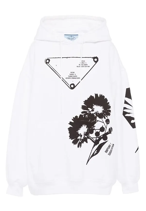 Prada - Hoodies - Vit - Dam - Storlek: Xs,S