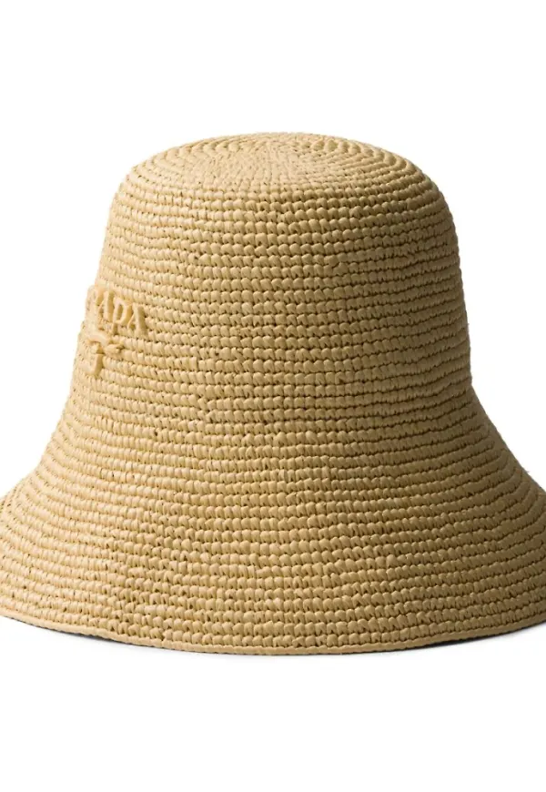Prada, Accessoarer, Dam, M, Logo Hatt