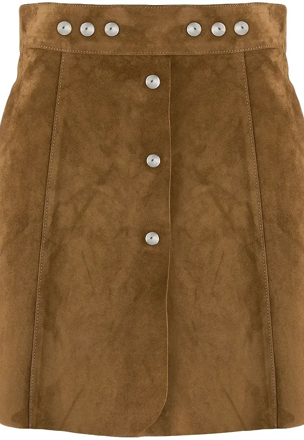 Prada A-linjeformad kjol - Brun