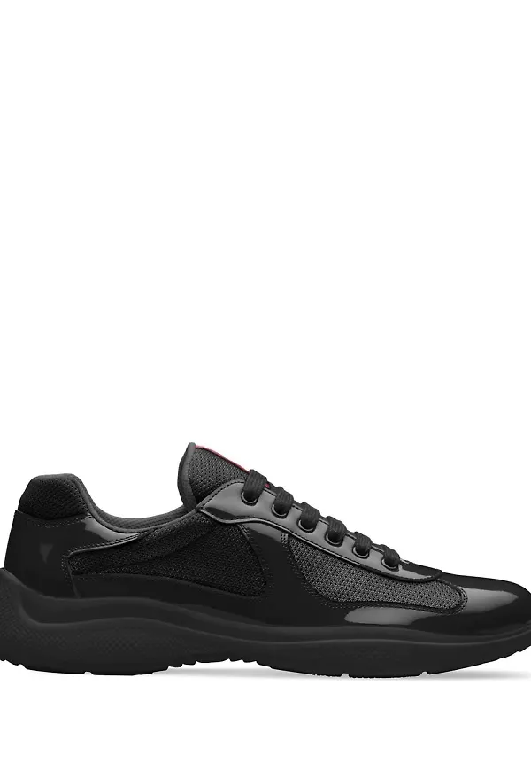 Prada Americas Cup låga sneakers - Svart