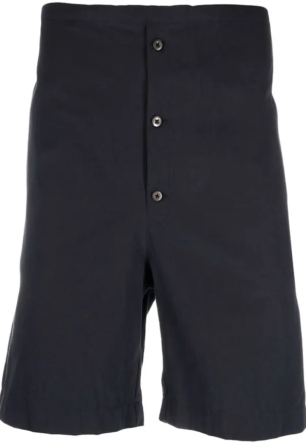 Prada bermudashorts med knäppning - Blå