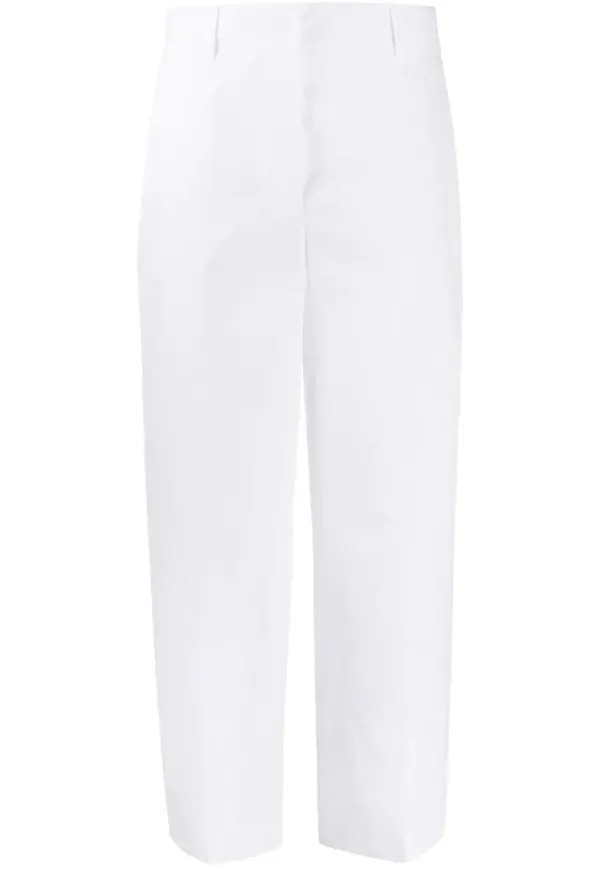Prada beskurna byxor - Vit