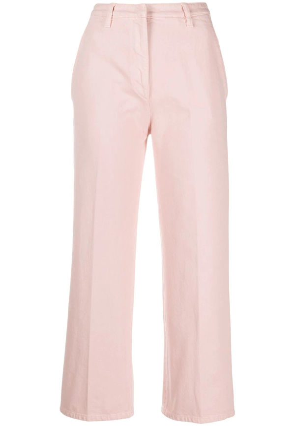 Prada beskurna jeans med hög midja - Rosa