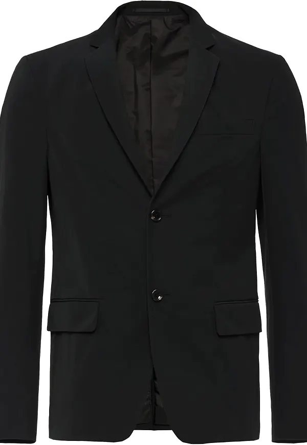 Prada blazer i tech-material - Svart