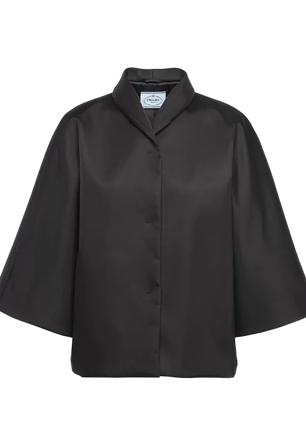 Prada blusjacka i gabardin - Svart