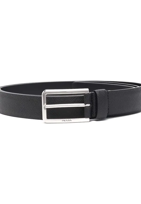 Prada bälte i Saffiano-läder - Svart