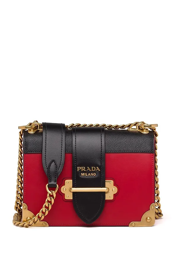 Prada Cahier axelväska - Röd