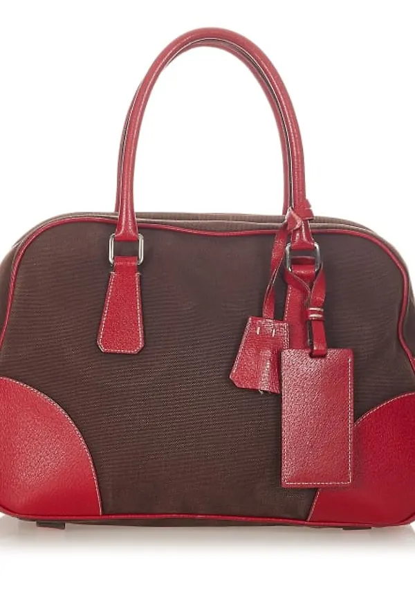 Prada Canapa Bauletto Handbag