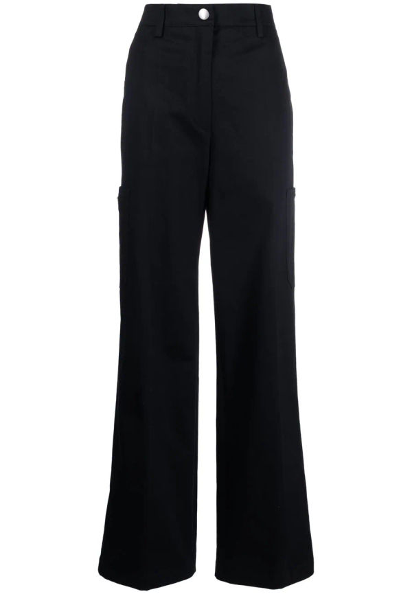 Prada cargobyxor i stretch - Svart