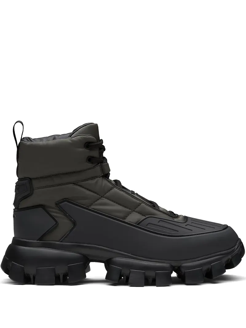 Prada Cloudbust Thunder höga sneakers - Grön