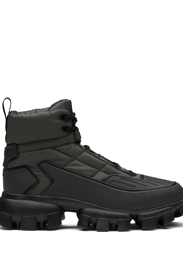 Prada Cloudbust Thunder höga sneakers - Grön