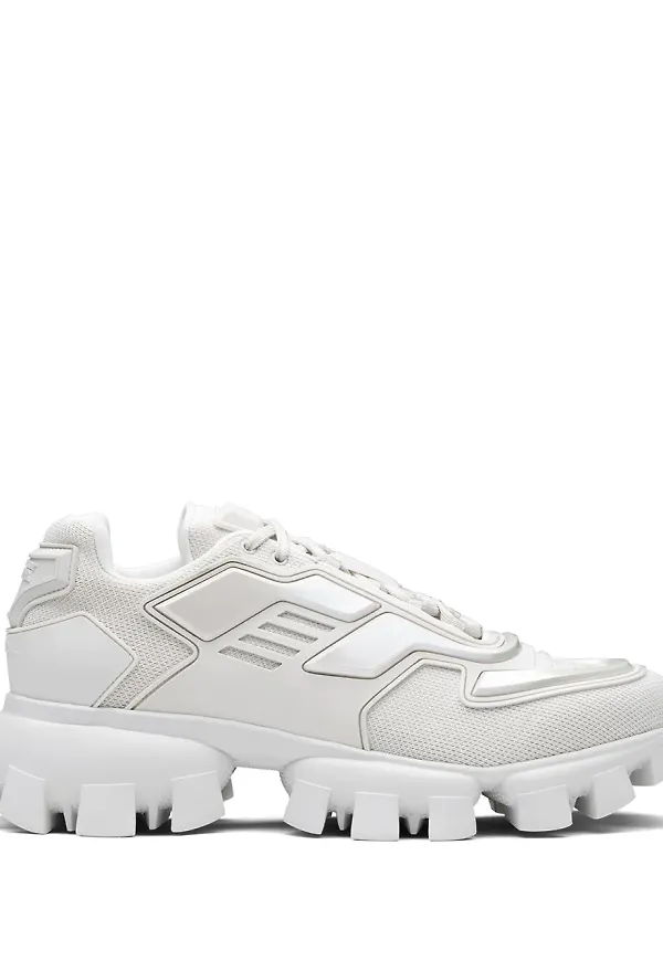 Prada Cloudbust Thunder låga sneakers - Vit