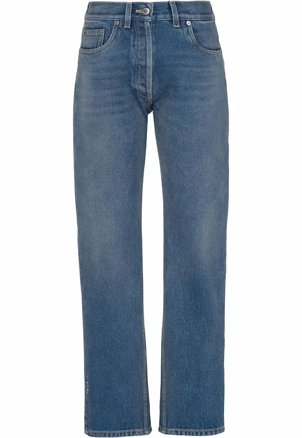 Prada croppade jeans - Blå