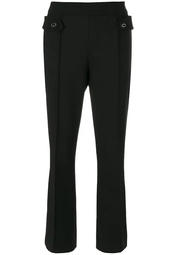 Prada cropped flared trousers - Svart