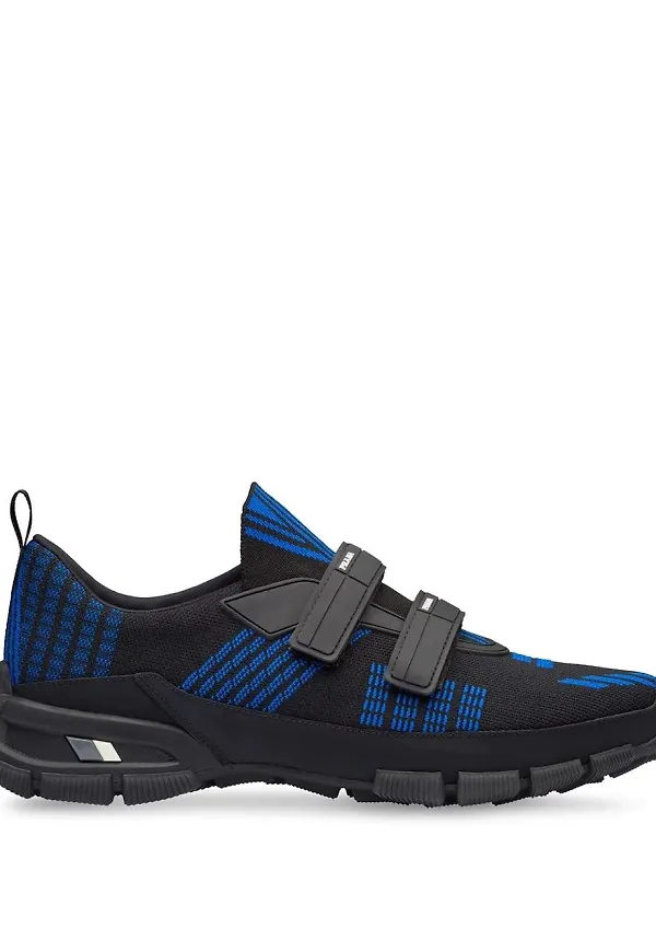 Prada Crossection stickade sneakers - Svart