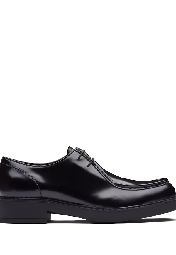 Prada derbyskor med blockklack - Svart