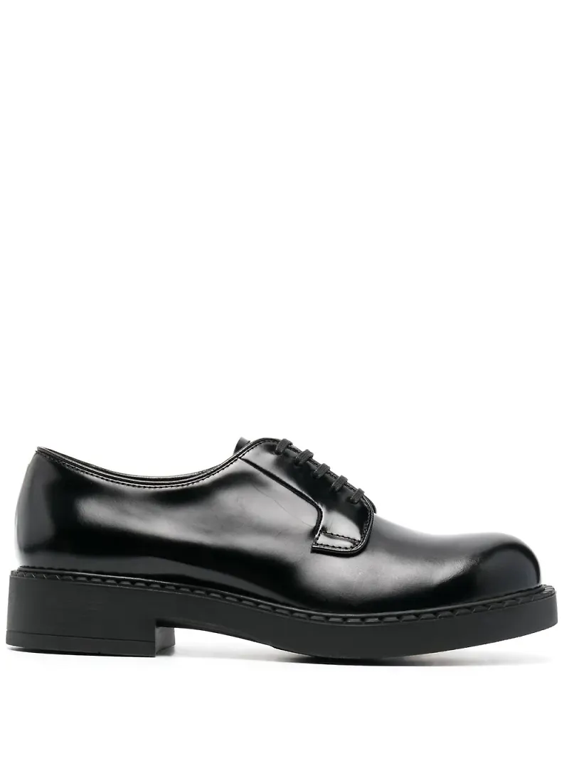 Prada derbyskor med polerad finish - Svart