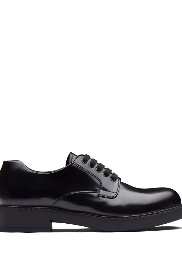 Prada derbyskor med snörning - Svart