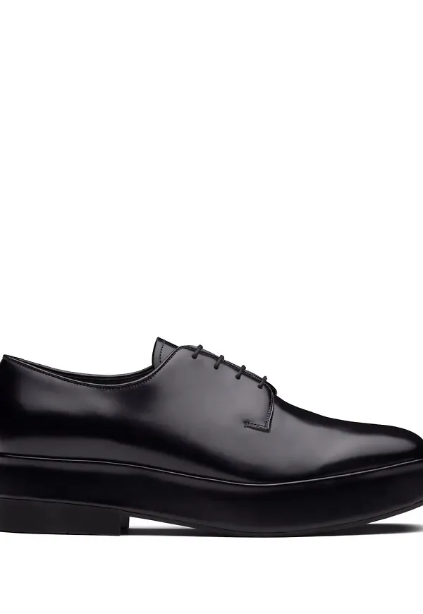 Prada Derbyskor med snörning - Svart