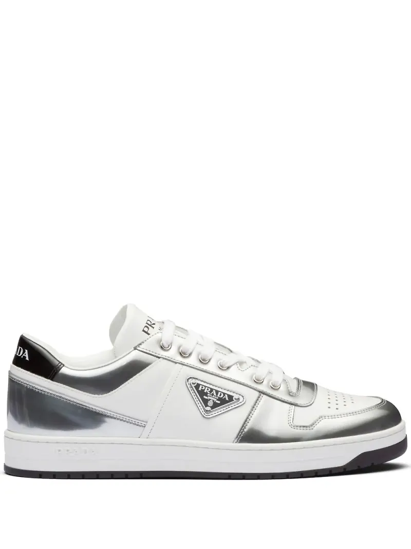 Prada District sneakers med speglad effekt - Vit
