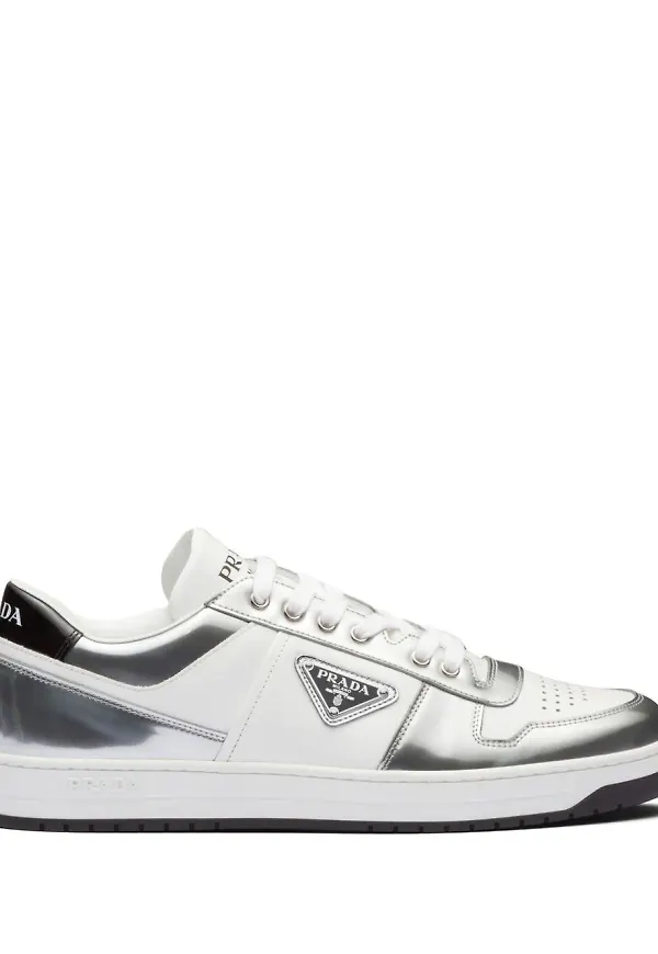 Prada District sneakers med speglad effekt - Vit