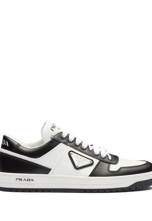 Prada Downtown lädersneakers - Vit