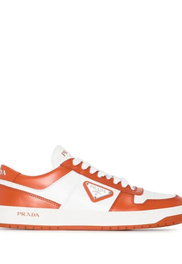 Prada Downtown lädersneakers - Vit