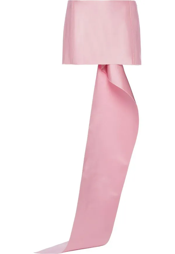 Prada draperad minikjol - Rosa