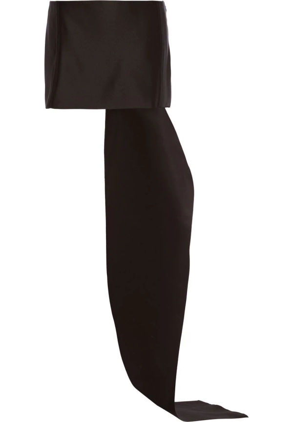 Prada draperad minikjol - Svart