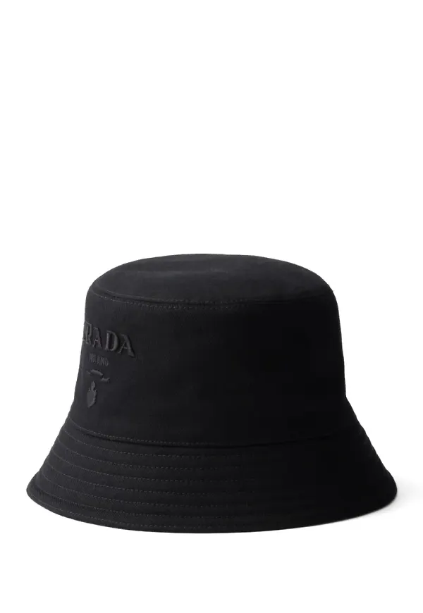 Prada Drill fiskehatt - Svart