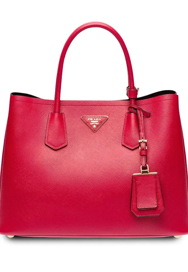 Prada dubbel tote-väska - Röd