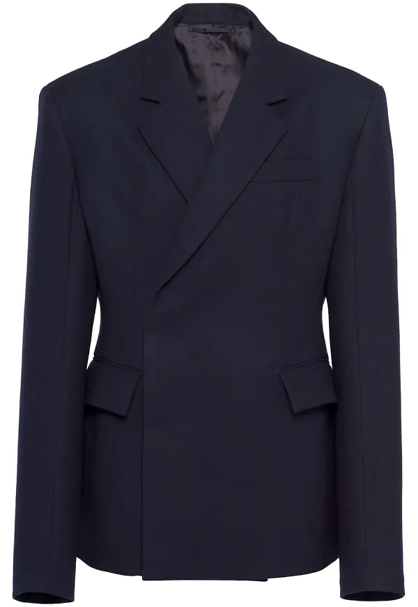 Prada dubbelknäppt blazer - Blå