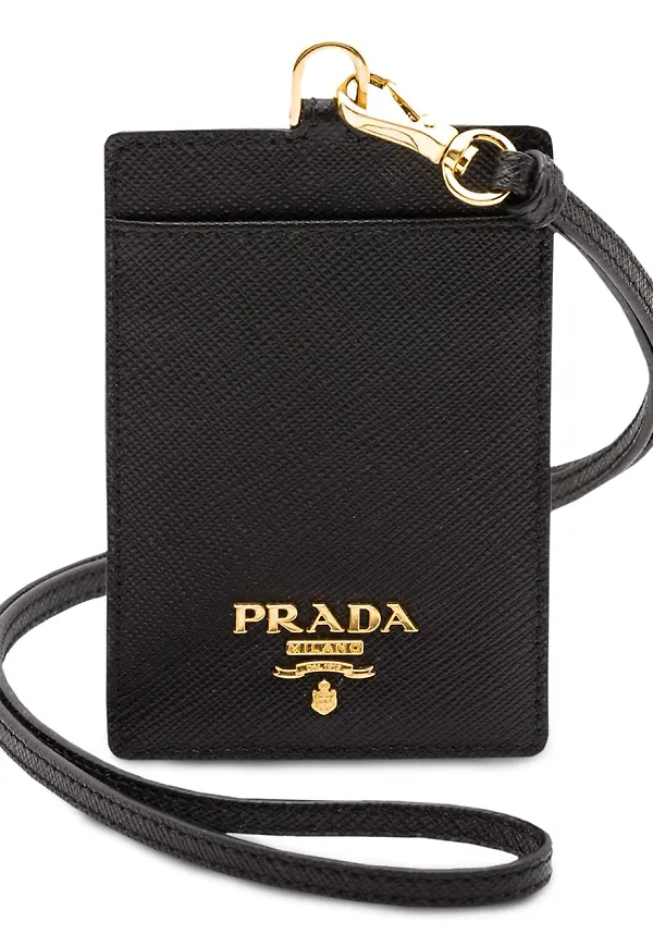 Prada emblem-hållare - Svart