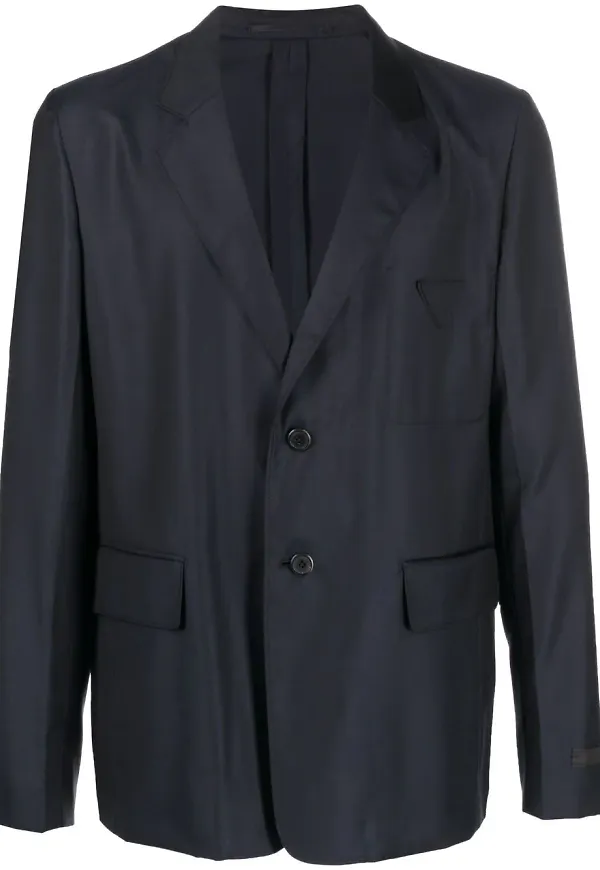 Prada enkelknäppt blazer - Blå