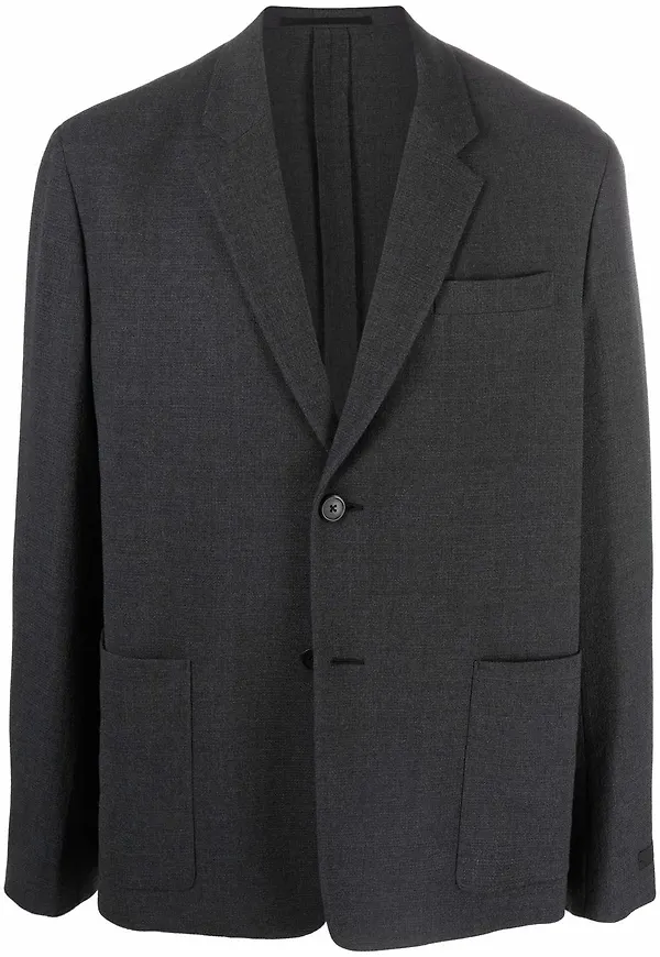 Prada enkelknäppt blazer - Grå