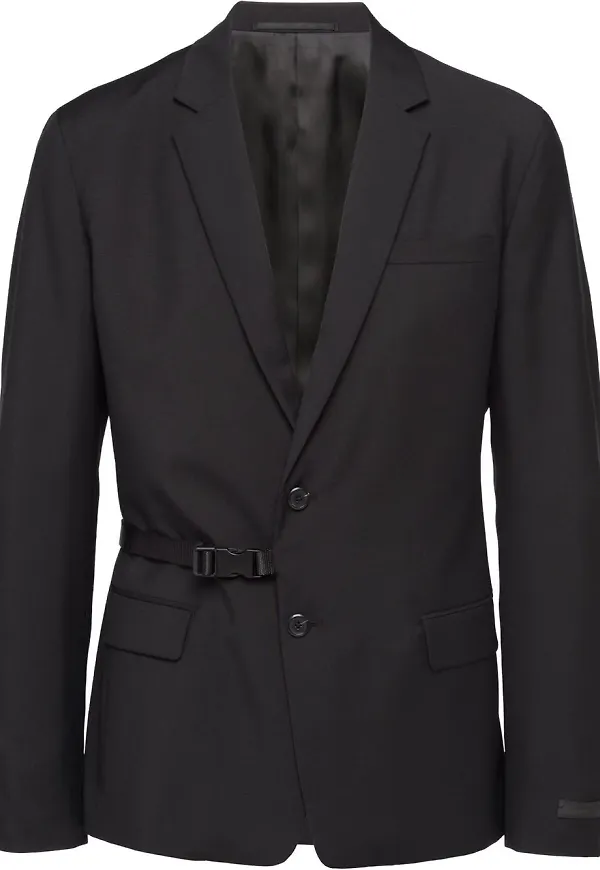 Prada enkelknäppt blazer - Svart