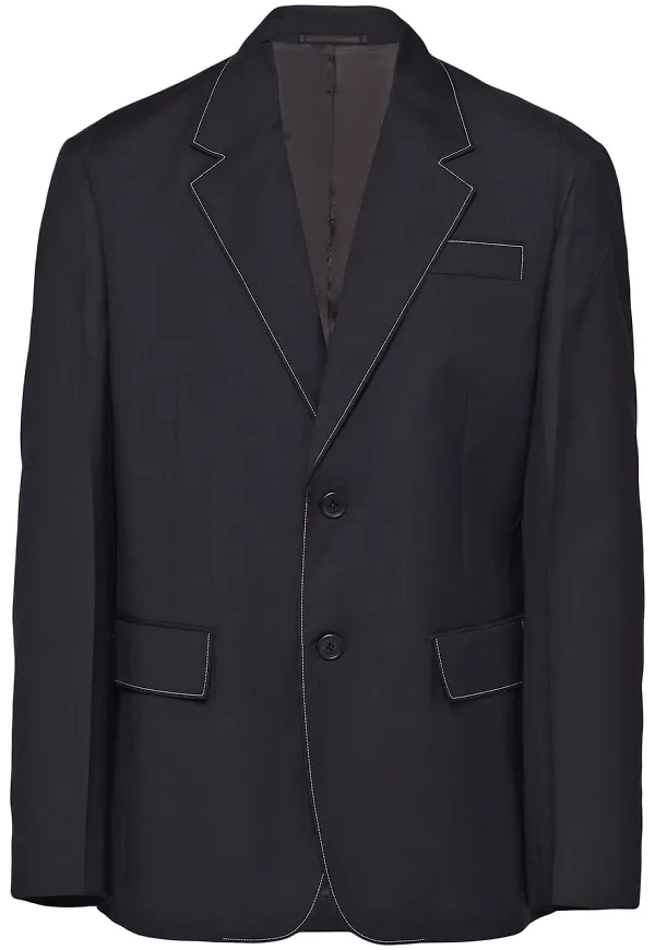Prada enkelknäppt blazer - Svart
