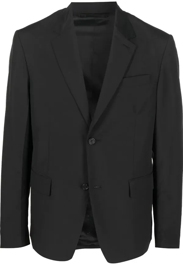 Prada enkelknäppt blazer med knäppning - Svart