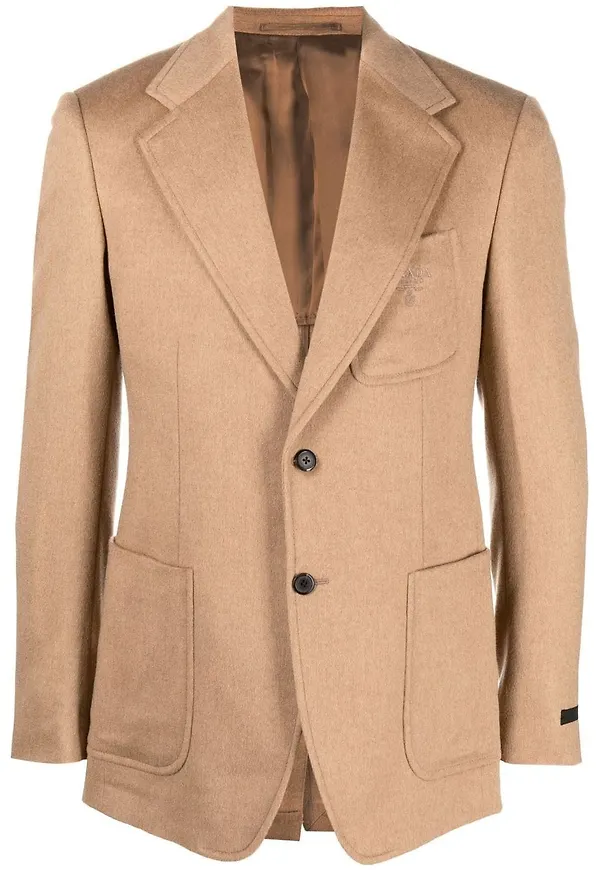 Prada enkelknäppt figursydd blazer - Neutral