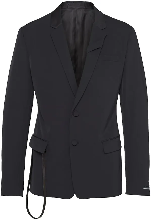 Prada enkelknäppt finblazer - Svart